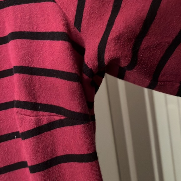 Old Navy red dress with black stripes size large - Picture 5 of 8